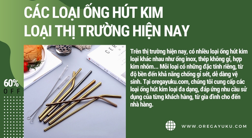 Chương Trình Khuyến Mãi ỐNG HÚT KIM LOẠI OREGAYUKU