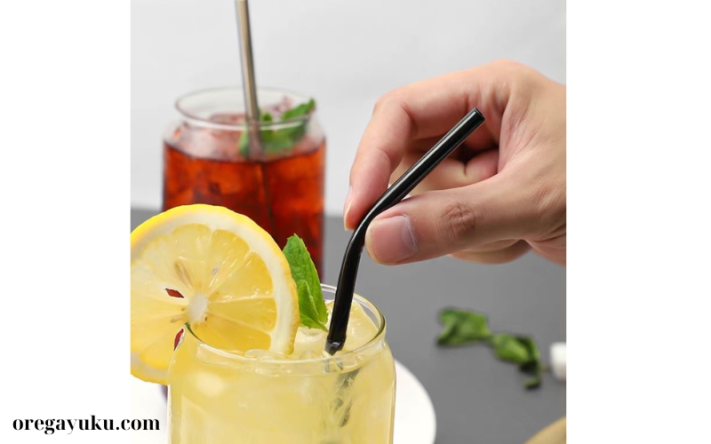 Ống hút kim loại mạ vàng cho cocktail (4)